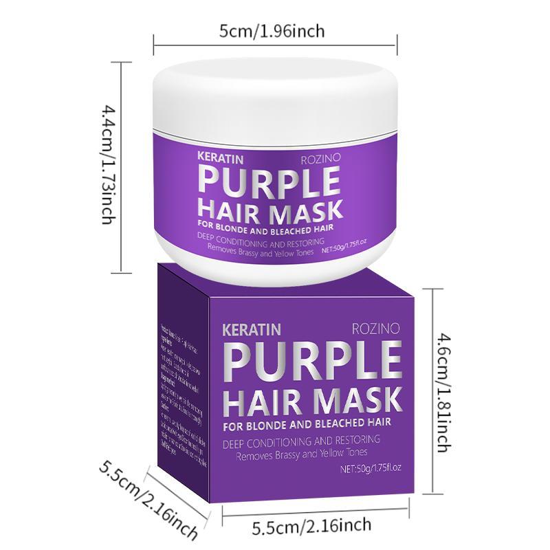50g Hair Mask for Blonde & Bleached Hair, 1 Count Gentle Moisturizing Hair Conditioner for Women & Men