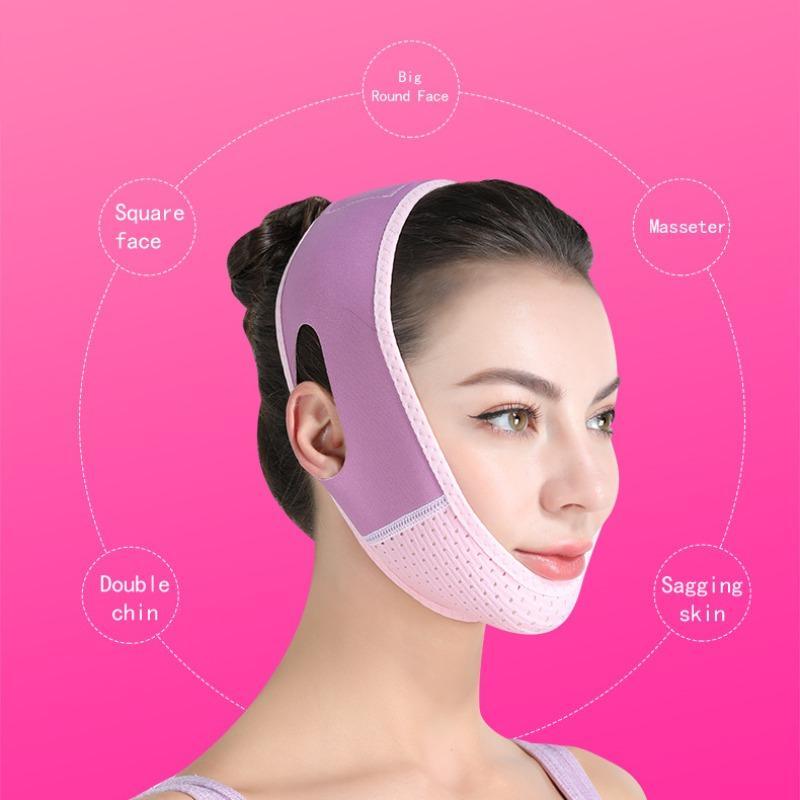 V Line Face Lifting Belt, 1 Count Face Skin Lifting & Firming Belt, Face Care Tool for Women, Anti Snoring Elastic Belt for Sleep
