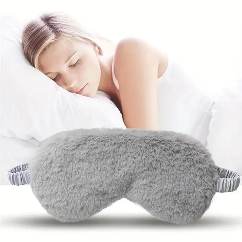 Cute Cartoon Plush Eye Mask (4 Counts set), Soft Comfortable Plain Eye Cover, Sleeping Eye Mask for Women & Men, Personal Care Tools for Home & Travel Use