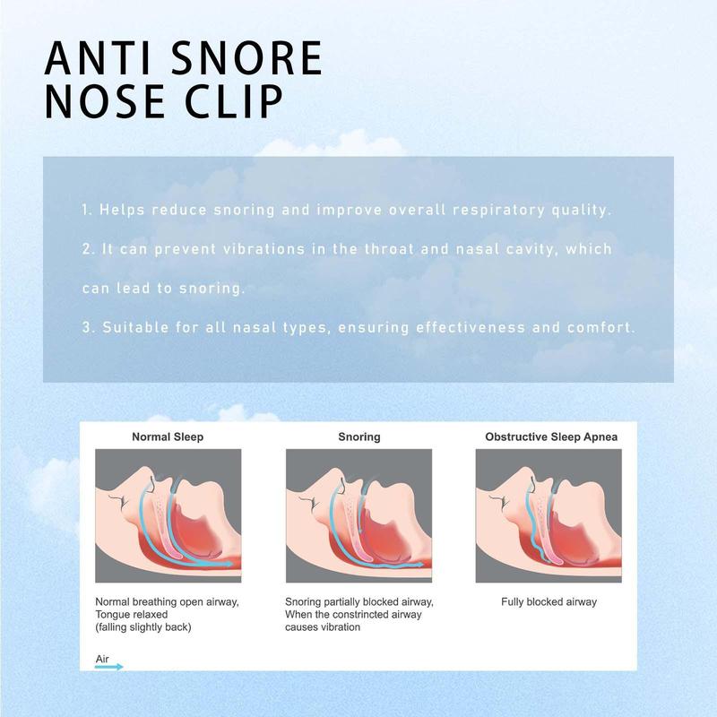 Anti Snoring Nasal Clip, 4 Counts box Nasal Clips for Sleeping, Sleeping Aid Tools, Snoring Relief Nasal Clip for Women & Men