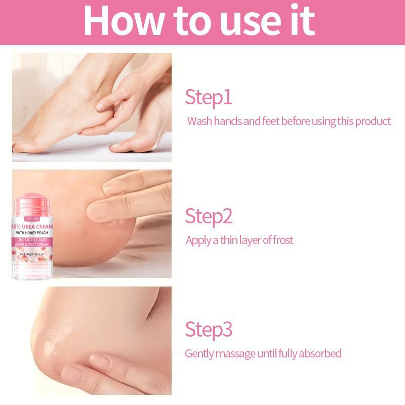 Watermelon & Peach Scented Hand & Foot Care Stick, 2pcs Moisturizing Hand Cream & Foot Cream, Hand & Foot Care Product for Women & Men, Summer Gift
