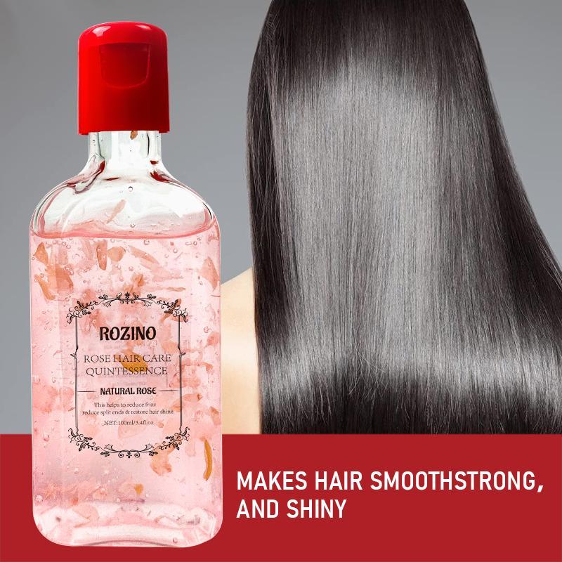 Rose Hair Essential Oil for Dry Hair, Hair Care & Styling Product for Women, Silky Smooth Hair & Scalp Treatments for Daily Use