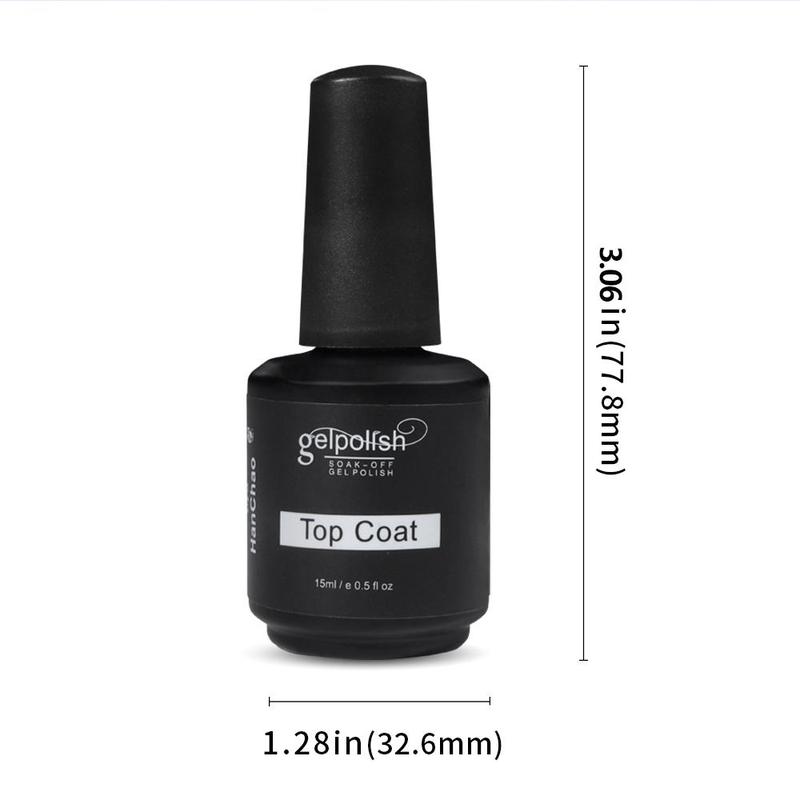 15ml Top Coat Nail Art, Long Lasting Nail Art Top Coat, Nail Art DIY For Home & Salon