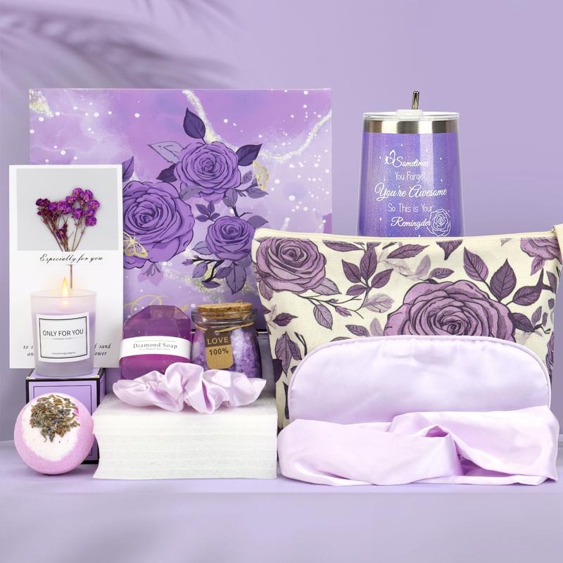 Thoughtful Spa Gift Set for Women – Birthday, Friendship, Thank You, Christmas – Mom, Sister, Aunt, Best Friend – Body Care & Relaxation Kit