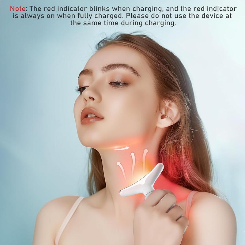 Summer Multifunctional Comfort Facial Massager, 1 Count Neck Face Massager, Neck Beauty Product, Neck Face Lifting Tool, Heating Facial Beauty Massager, Christmas Skincare Product