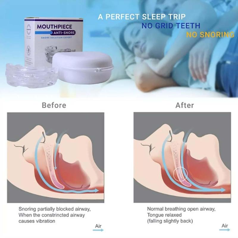 Adjustable Teeth Grinding Guard, 1 Box Anti Snoring Teeth Protector with Storage Box, Nighttime Teeth Protector for Men & Women, Christmas Gift