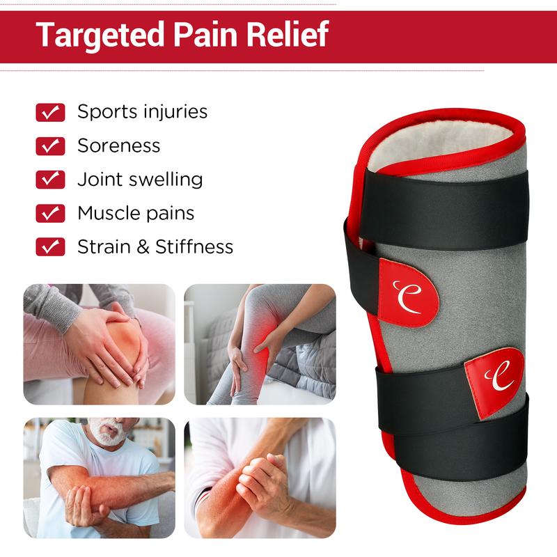 Comfytemp Leg Heating Pad for Pain Relief, FSA HSA Eligible Wearable Heating Pad for Legs and Calf, Birthday Gifts for Women Men, Electric Heat Wrap for Shin Splint Knee Arm Elbow Wrist Thigh (S M) Comfort