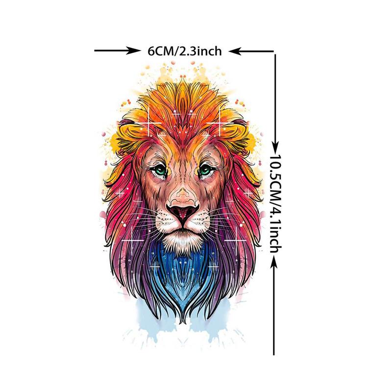 15pcs Watercolor Animal Pattern Temporary Tattoo Sticker, Fake Tattoo Stickers for Women & Men