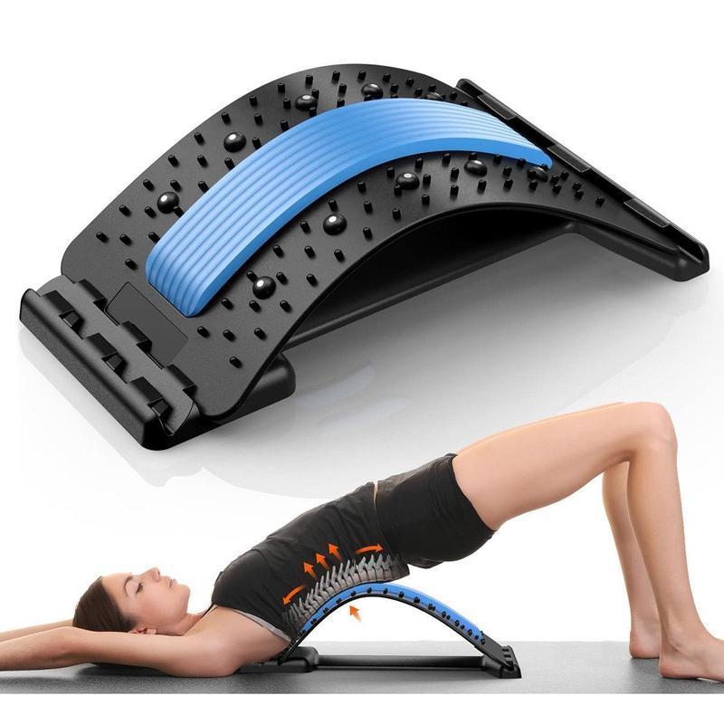 Adjustable Back Stretcher, Multifunctional Lumbar Back Stretching Device, Lumbar Back Stretcher, Spinal Decompression Device