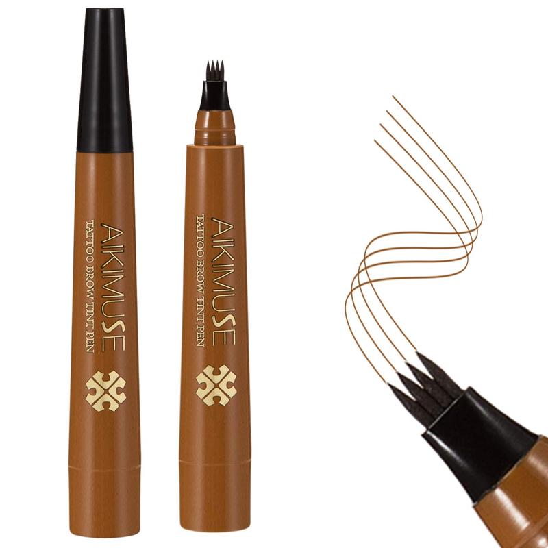 Liquid Eyebrow Pen Waterproof Microblading Eyebrow Pencil with a Micro-Fork Tip Applicator Creates Natural Looking Brows Effortlessly Makeup Smooth