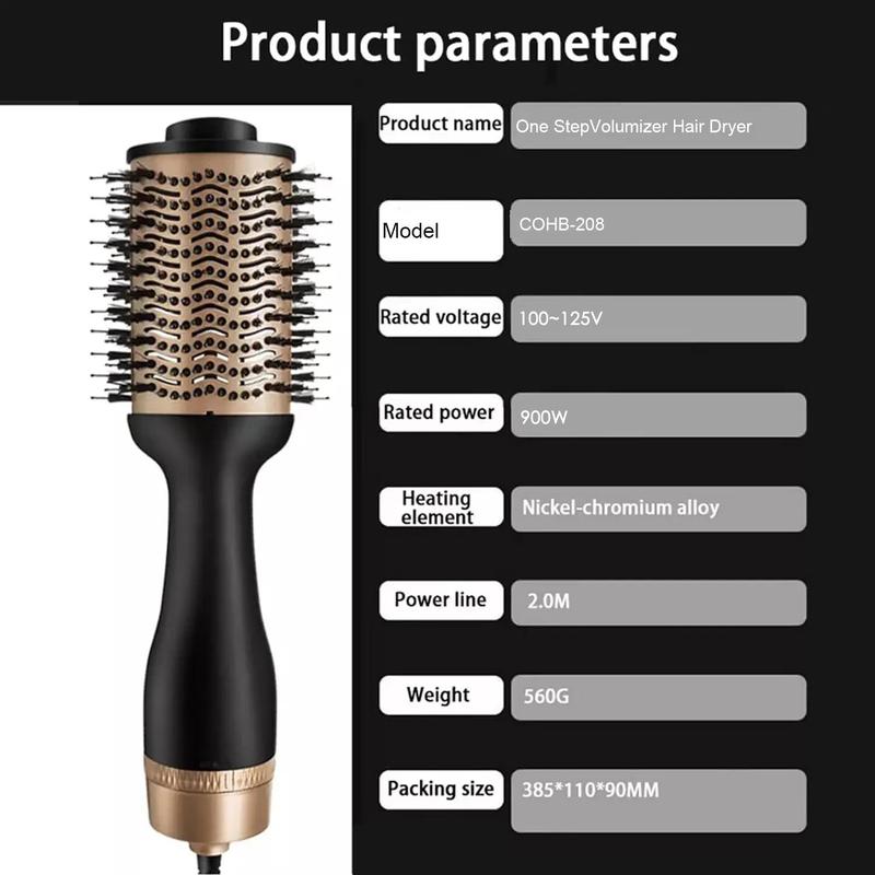 One Step Hair Dryer Brush, Hot Air Volume Brush, Comfort Blow Dryer Comb, Hair Blower Brush, Professional Hair Styling Tool for Women, Air Brush Tools, Blowout Brush, Silk Press, Stocking Fillers Gift, Hair Blower Brush, Christmas, Christmas Gift