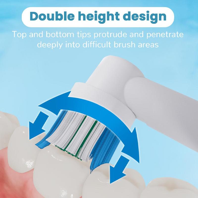 Electric Toothbrush Replacement Heads, 4 Counts set Toothbrush Heads Compatible with Oral B Electric Toothbrushes, Portable Brush Head Refills, Christmas