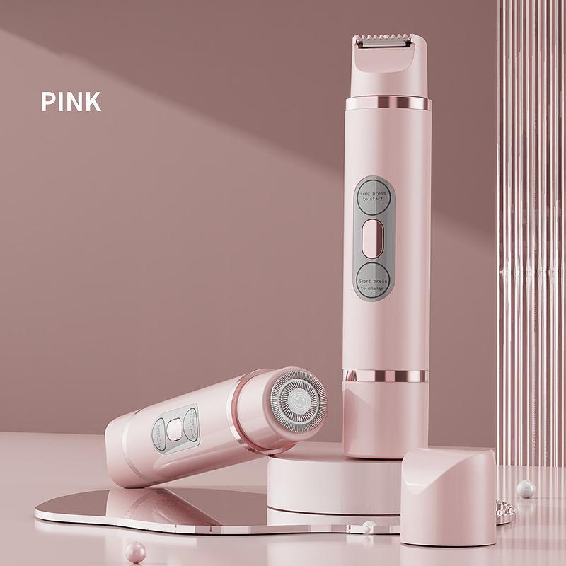 2 in 1 Electric Shaver for Women, 1 Box Rechargeable Electric Shaver & Accessories, Wet and Dry Use Body Trimmer for Home & Travel, Christmas, Winter Gifts
