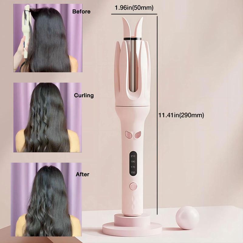 Automatic Hair Curling Iron, 1 Box Electric Rotating Hair Curler, Intelligent Sensor Hair Curler, Hair Styling Tool for Women & Girls