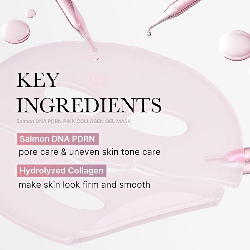 Medicube Salmon DNA PDRN Pink Collagen Jelly Gel Mask | Overnight Face Mask for Glass Glow Skin- Elasticity, Hydrating, Firming and Moisturizing | Korean Skincare, 28G, 4Ea Medicube