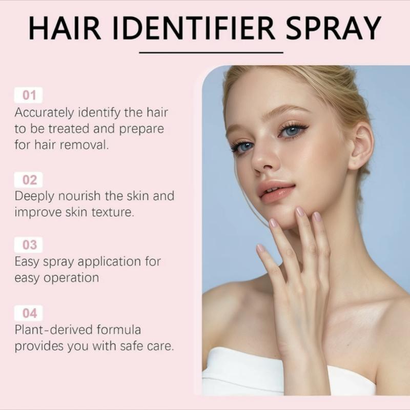 sknbody Hair Identifier Spray, Hair Removal Spray & Manual Razor, Facial Hair Removal Product, Suitable for All Skin and Hair Types