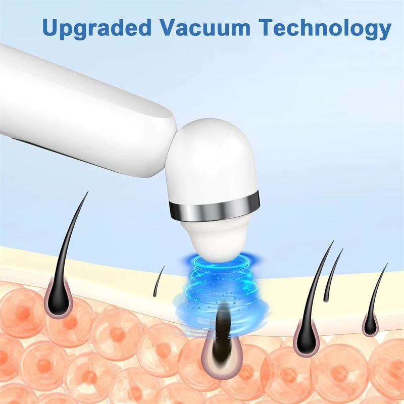 Visual Blackhead Vacuum Cleaner, Rechargeable Facial Cleansing Tool with Cleaner Suction & Silicone Probes, Pore Cleaner for Men & Women