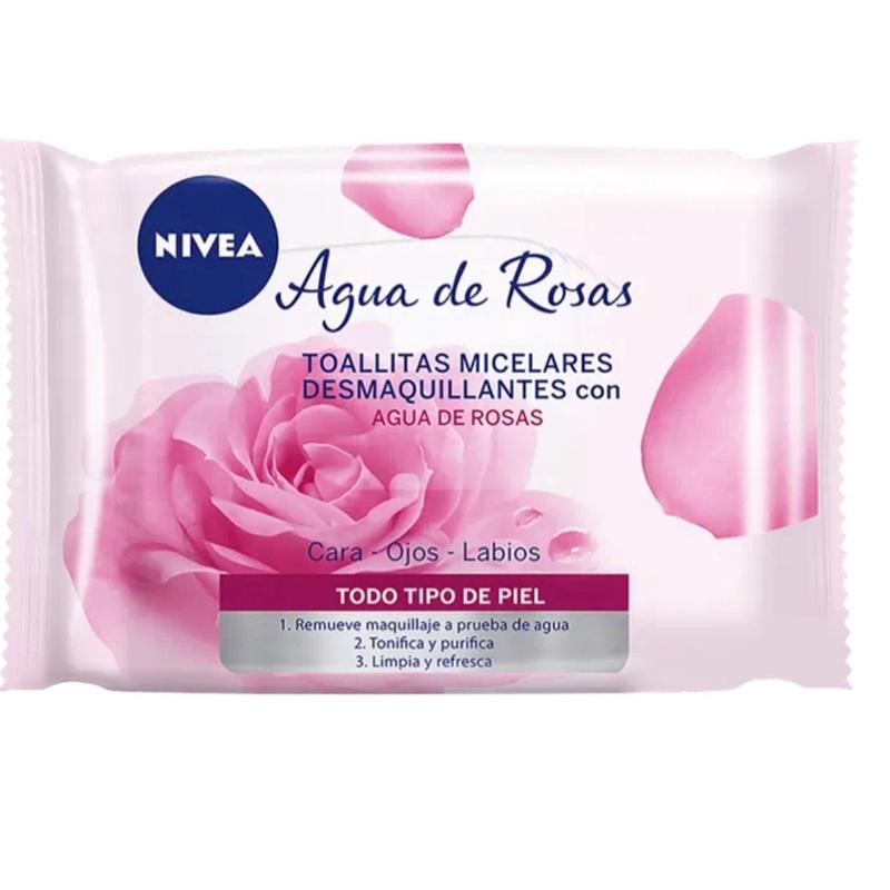 25-PIECE ROSE WATER MAKE-UP REMOVAL WIPES