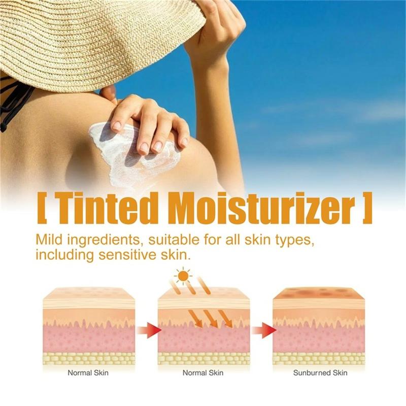 Sunscreen Lotion Refreshing moisturizing and non greasy Men's or women's skincare products Facial Lightweight sunscreen