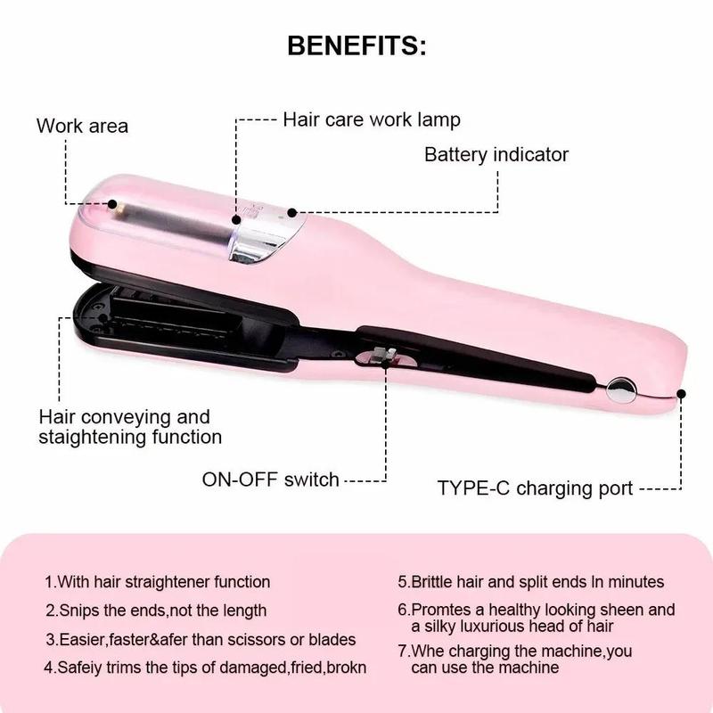 Portable Hair Trimmer, 1 Box Cordless Splitends Trimmer for Home and Travel, Professional Hair Styling Tool for Women & Girls, Gift for Christmas, Fall, Gift for Girlfriend, Winter Gift, Gift