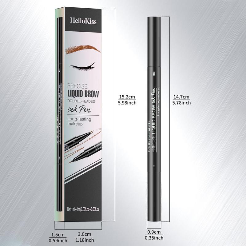 2 in 1 Eyebrow Pencil, 1 Count Long Lasting Eyebrow Pencil, Eye Brow Makeup Tool, Makeup Accessories, Cosmetic Product for Women