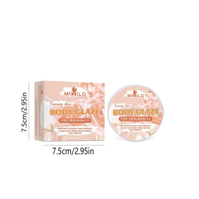 Strawberry Body Glaze, 1 Count Moisturizing Body Cream, Body Care Product for Women & Girls, Skin Care Product for Daily Use