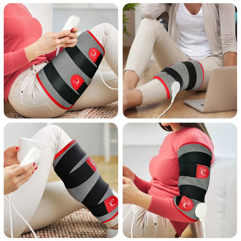 Comfytemp Leg Heating Pad for Pain Relief, FSA HSA Eligible Wearable Heating Pad for Legs and Calf, Birthday Gifts for Women Men, Electric Heat Wrap for Shin Splint Knee Arm Elbow Wrist Thigh (S M) Comfort
