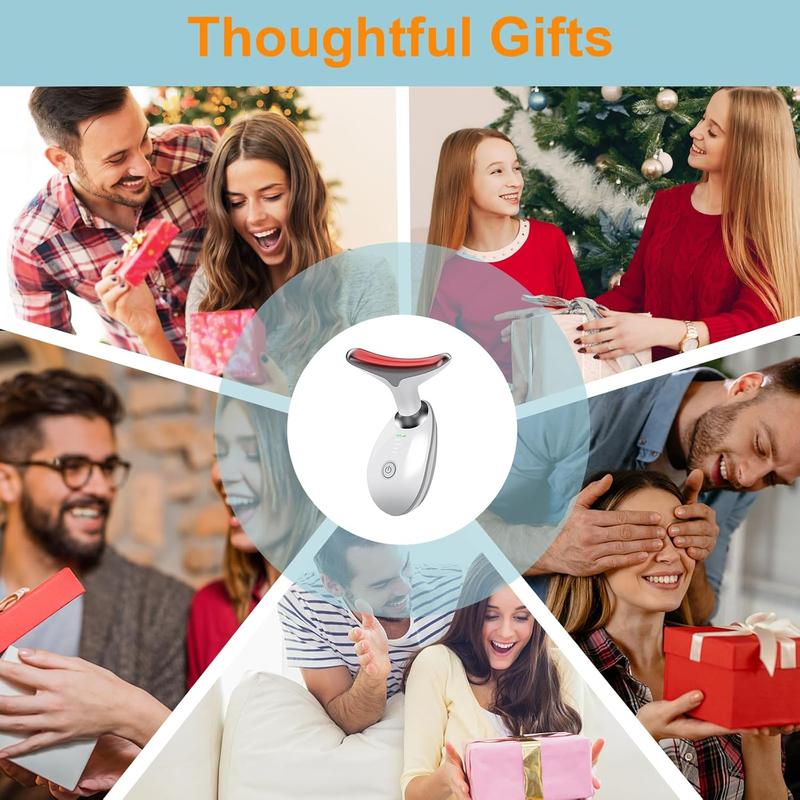 Summer Multifunctional Comfort Facial Massager, 1 Count Neck Face Massager, Neck Beauty Product, Neck Face Lifting Tool, Heating Facial Beauty Massager, Christmas Skincare Product