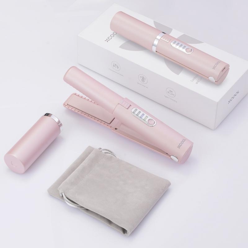 xCool StyleSwift 2-in-1 Cordless Hair Straightener and Curler Quick Safe A Gift for Her Comfort
