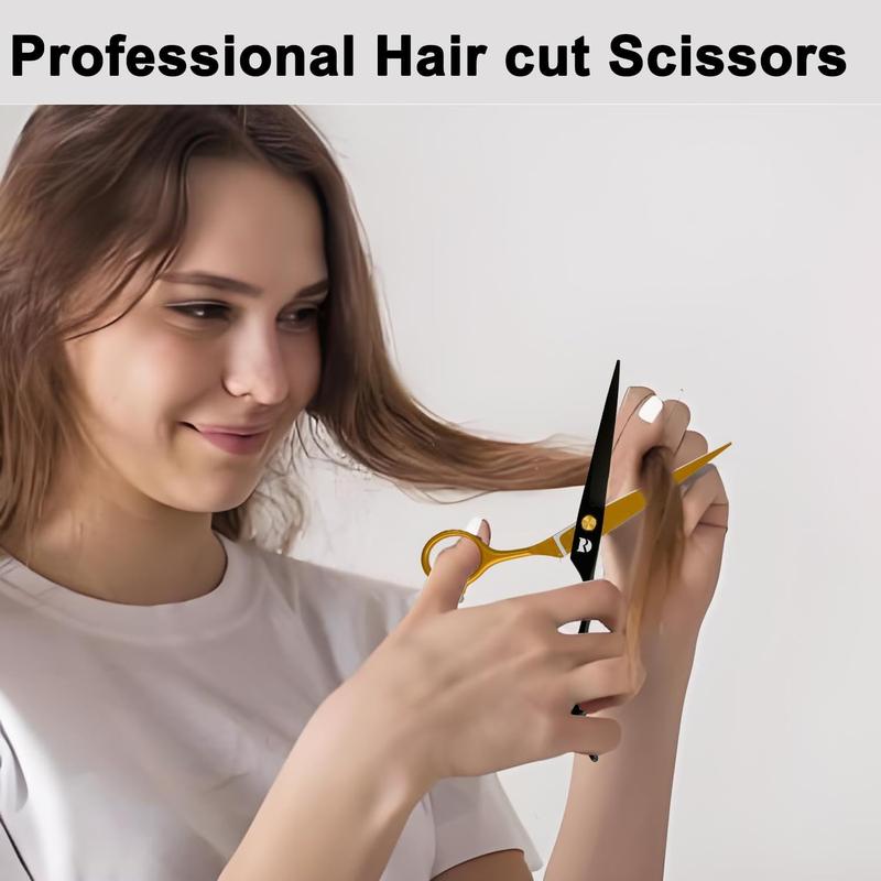 ,Professional   Shears 6.5 inch Length Salon Haircut ,Stainless Steel Hairdressing Shears With  Edge ,Haircutting  ()