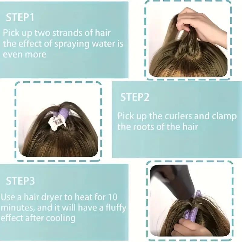 Hair Root Fluffy Hair Clip, 12pcs set Self-gripping Hair Clip, Heatless Hair Styling Tool for Women & Girls, Professional Hair Styling Tools for Home & Salon Use, Christmas Gift
