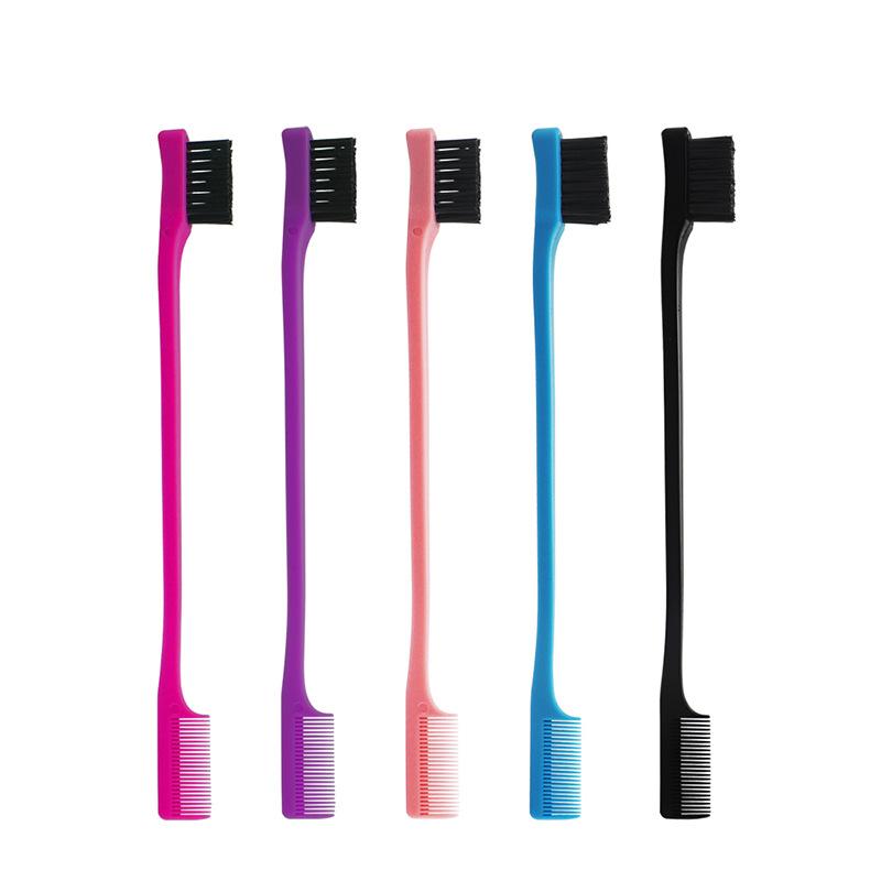 Bling Hair 1pcs Doublehead makeup comb hair Waxshredded hair modification bangs dyebrush