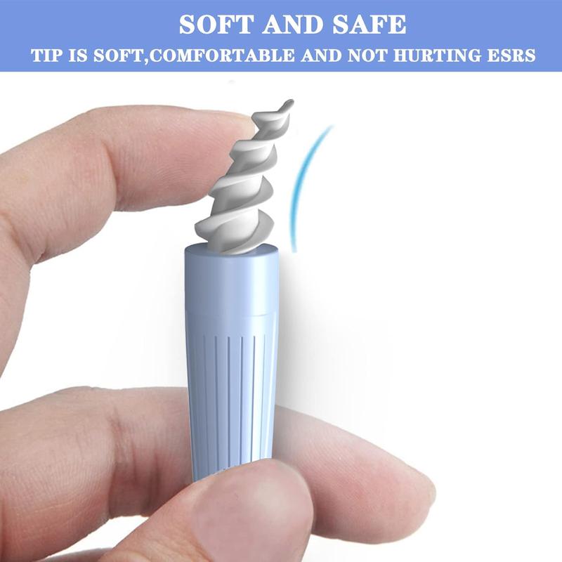 3 in 1 Ear Wax Removal Tool, Q-Grips Ear Wax Removal Reusable Washable Replacement Soft Silicone Tips for Cleaner Earwax, Ear Wax Removal Kit Contains 3 Types of Ear Cleaner