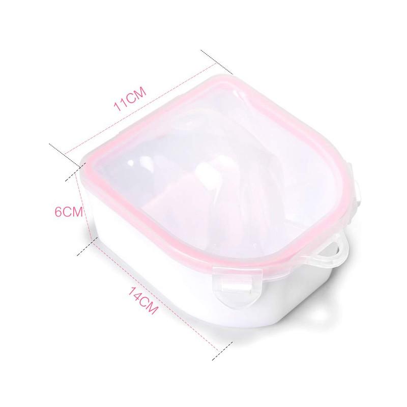 2 PCS Nail Soaking Bowl Nail Art Polish Remove Nail Soaker Tray Manicure Bowl Manicure Spa Nail Soak Bowl Nail Care Nail Polish