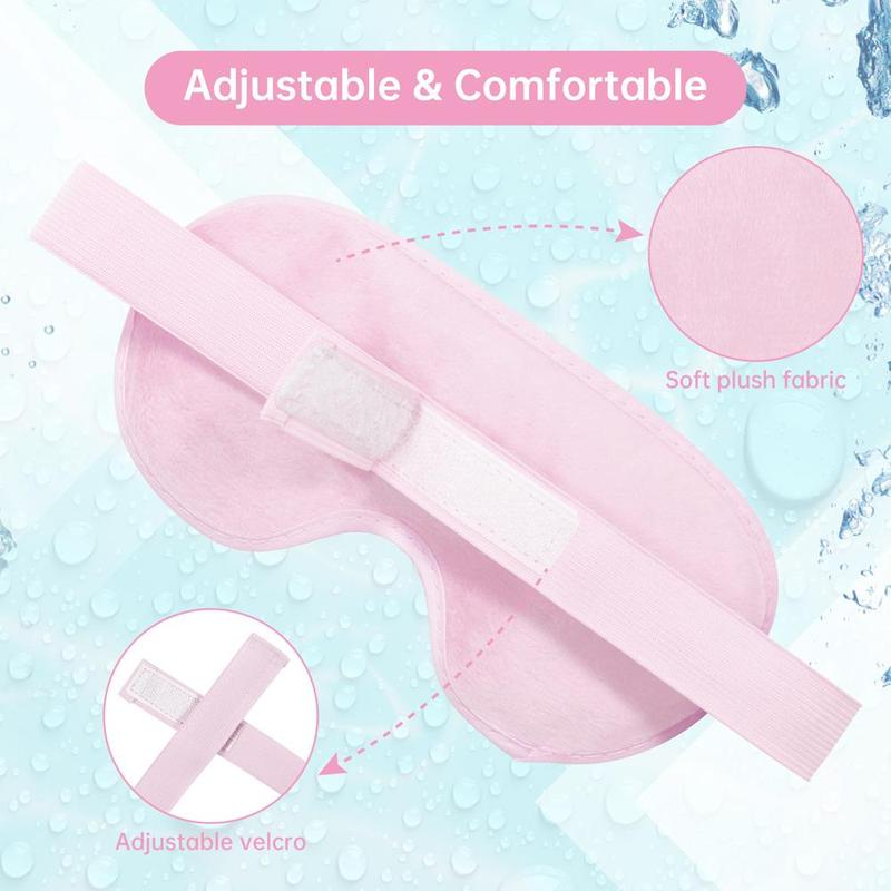 Cold Compress Gel Eye Mask, Cooling Eyes Cover for Improving Puffiness, Sleep Mask for Eye Soothing, Soft Eye Care Accessories for Women, Travel Accessories