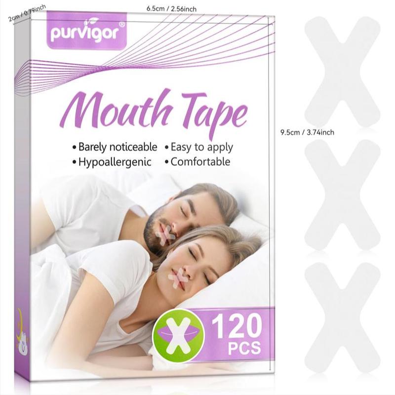 Mouth Tape, 120pcs box X-shaped Sleep Mouth Tape, Sleep Aid Tape, Skin Care Tool for Women & Men