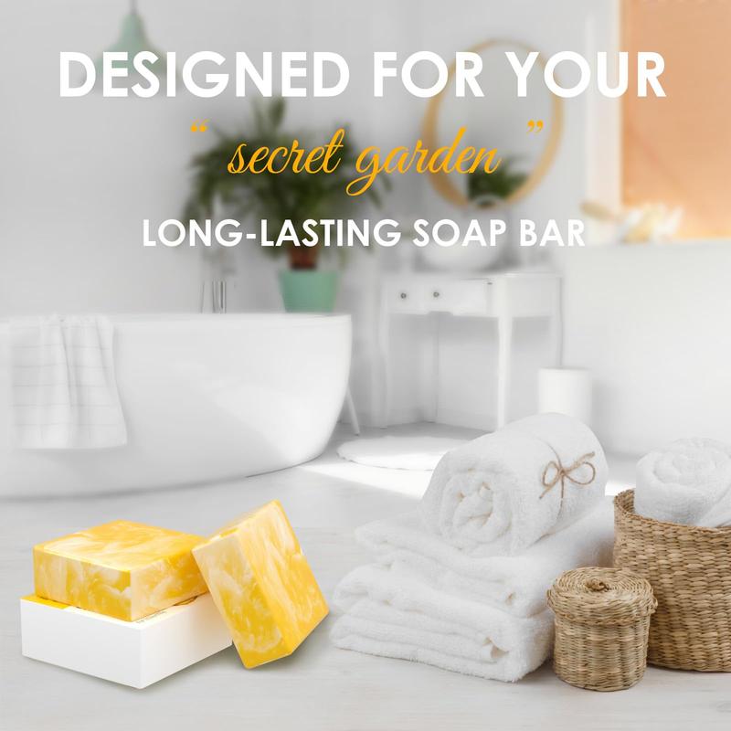 2 Pcs Yoni Soap for Women, Natural Yoni Bar for PH Balance & V Cleansing Yoni Wash, Pineapple Handmade Soap Bar with Foam Net, Feminine Wash for Eliminates Odor Moisturizing 3.53oz 100g