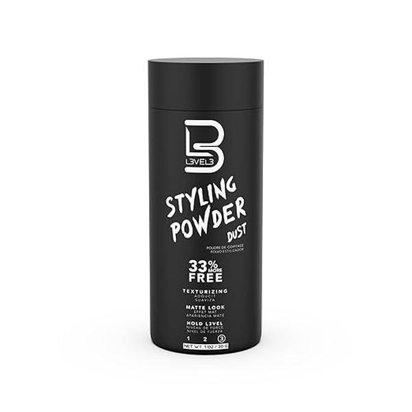NEW L3 Level 3 Hair Styling Powder - Natural Look Mens Powder - Easy to Apply with No Oil or Greasy Residue (30g)