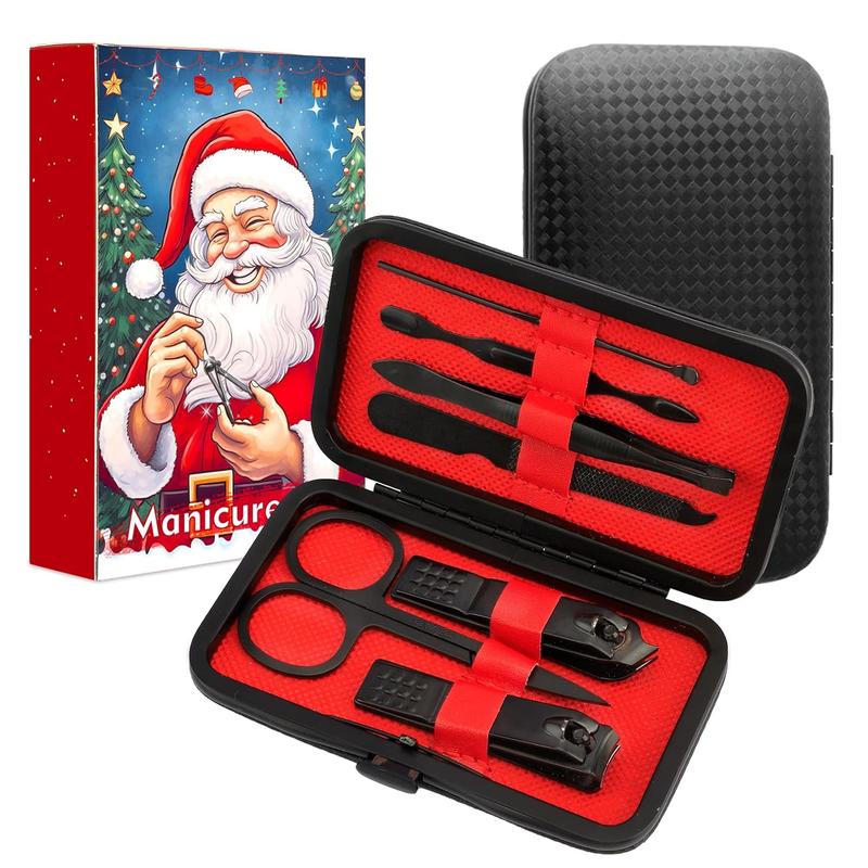Manicure Kit Christmas Stocking Stuffers for Men - Manicure Set,Nail Clippers Kit,7 Pcs Manicure and Pedicure Kit,Christmas Gifts For Men Women