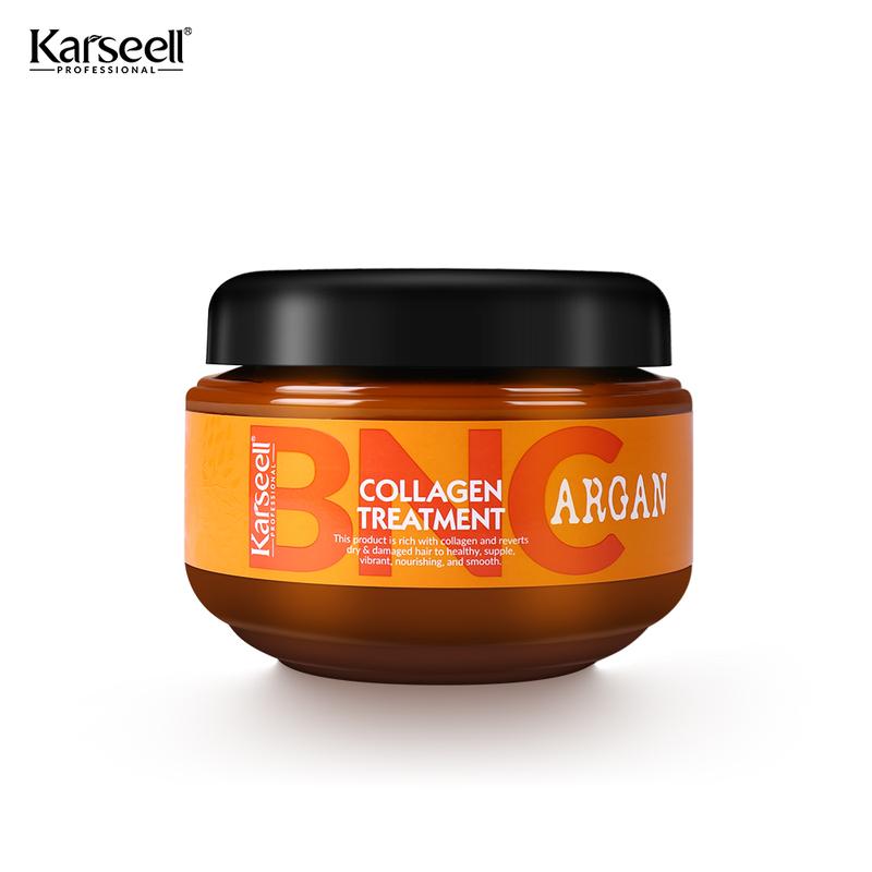 Karseell BNC Collagen Hair Care Deep Repair Conditioning Argan Oil Collagen Hair Mask Serum for All Hair Types 18.6 oz 550 ml Conditioner Haircare