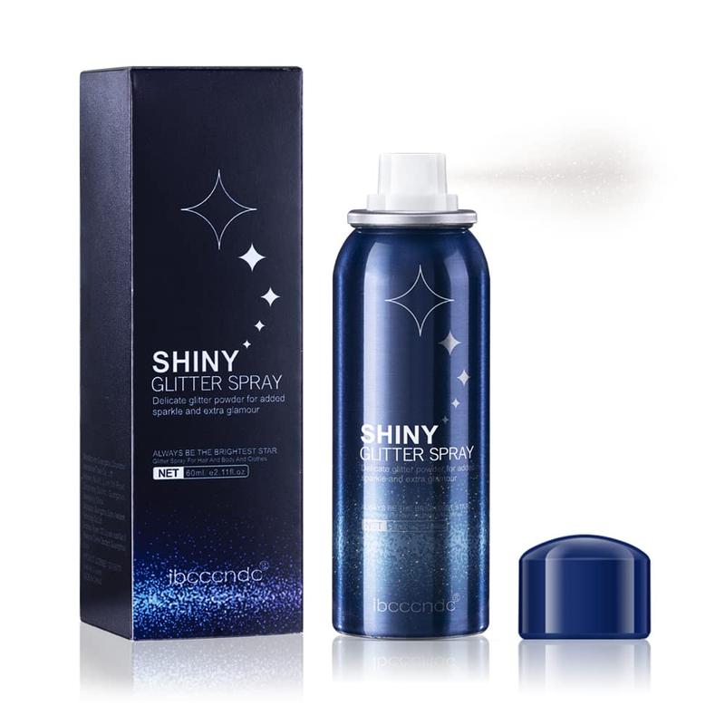 LSAYIHCH Shiny Body Glitter Spray, Body and Hair Glitter Spray, Body Shimmery Spray for Skin, Face, Hair and Clothing,Quick-Drying Waterproof Body Shimmery Spray for Prom Festival Rave Stage Makeup
