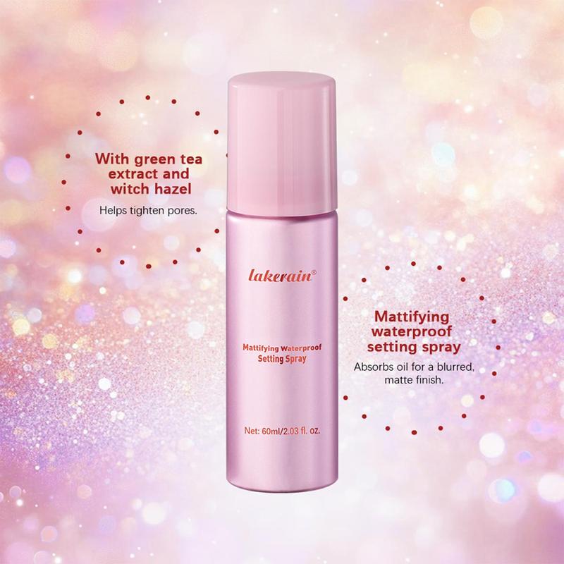 Long Lasting Makeup Setting Spray, 2 Counts Waterproof Matte Makeup Fixer Spray, Moisturizing Facial Makeup Products for Women
