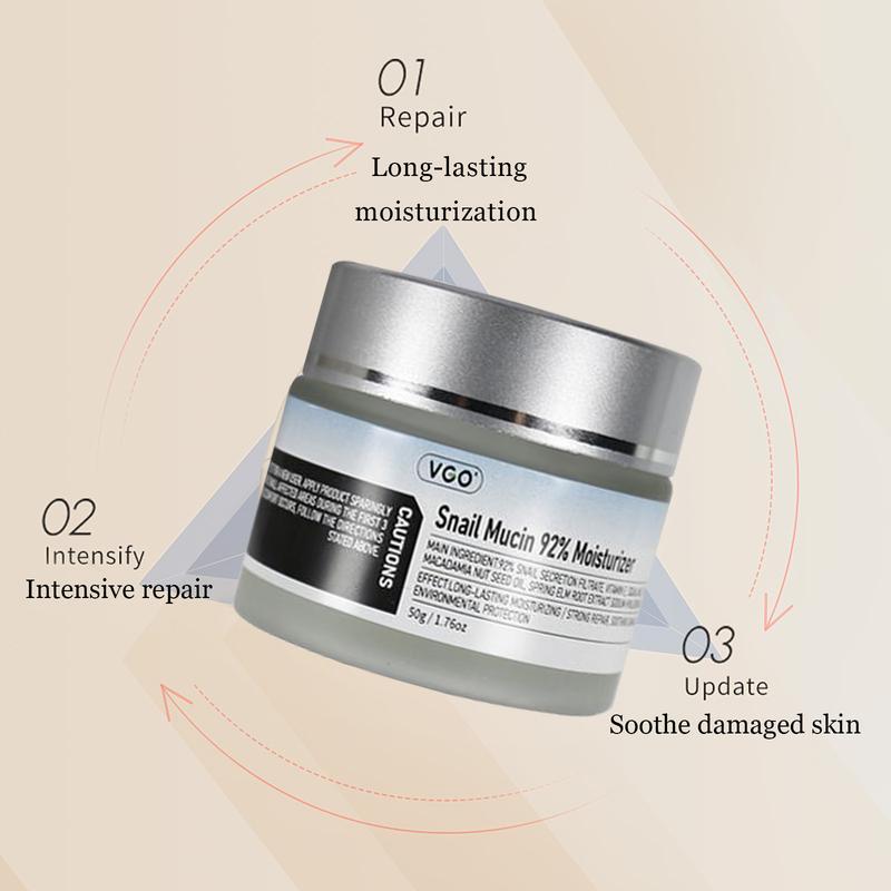 VGO Skincare Kit Gentle Acne Treatment,Correcting Nourishing, Glossier hydrating,Moisturizer, remedy serum,wrinkles, porecorrection,porereducing snail  mucin skin care facial care vgo-vitamin c