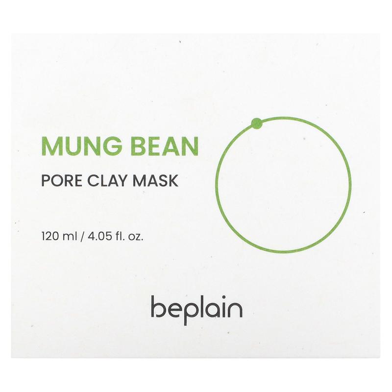 Beplain Mung Bean, Pore Clay Beauty Mask, 4.05 fl oz (120 ml)