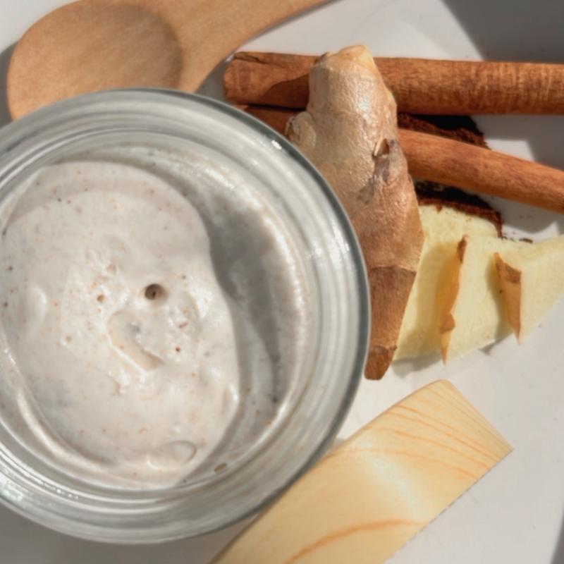 Lux Square Brand Chai Latte Body Soufflé - Organic Highly Moisturizing made with Vanilla bean, Mango Butter & Tallow - Body Care, Cocoa Jojoba Cosmetic Comfort Glossy Skin Repair Skin Care Daily Moisturizer tallow balm
